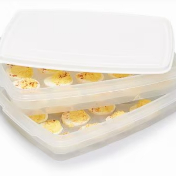 NEW 2 Layer Egg Keeper With Lid - Picture 2 of 7